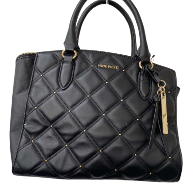 Nine West Black  Quilted   Tote Bag   