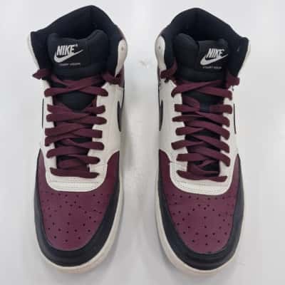 Nike Mens  Size 10 Trainers Black  / Maroon / White 