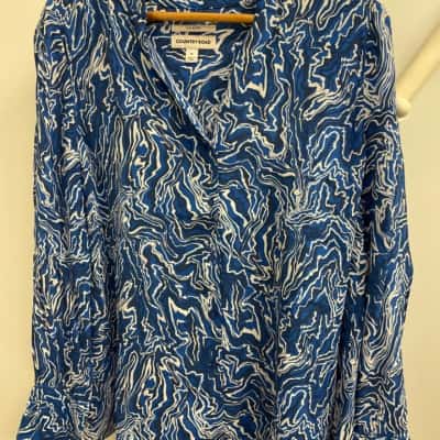 Country Road SILK BLEND Women's  Size 10 Long Sleeve Shirt 