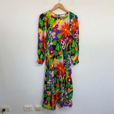 Gorman Print Suncatcher Flare Dress  Size 8 