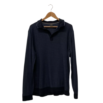 BOSS Mens  Size XXL Pullover Navy Blue 