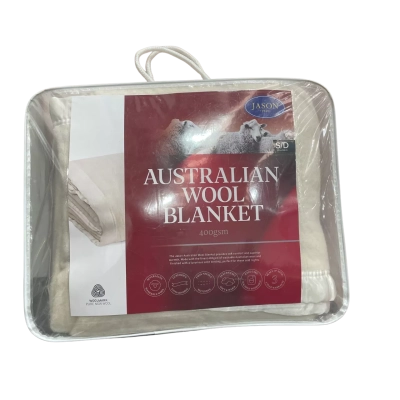 JASON Australian Wool Blanket S/D -200 x 258cm