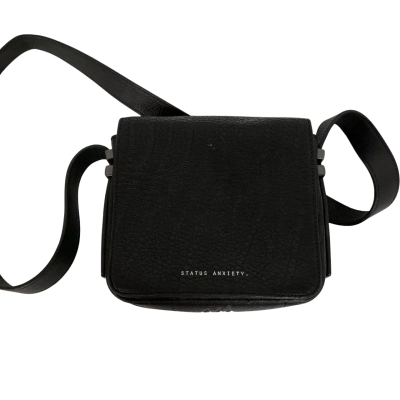 Status Anxiety Black Leather Crossbody Bag