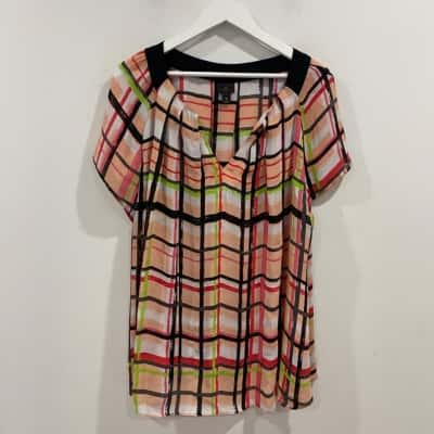 Worthington Womens  Size XXXL Blouse Multicoloured 