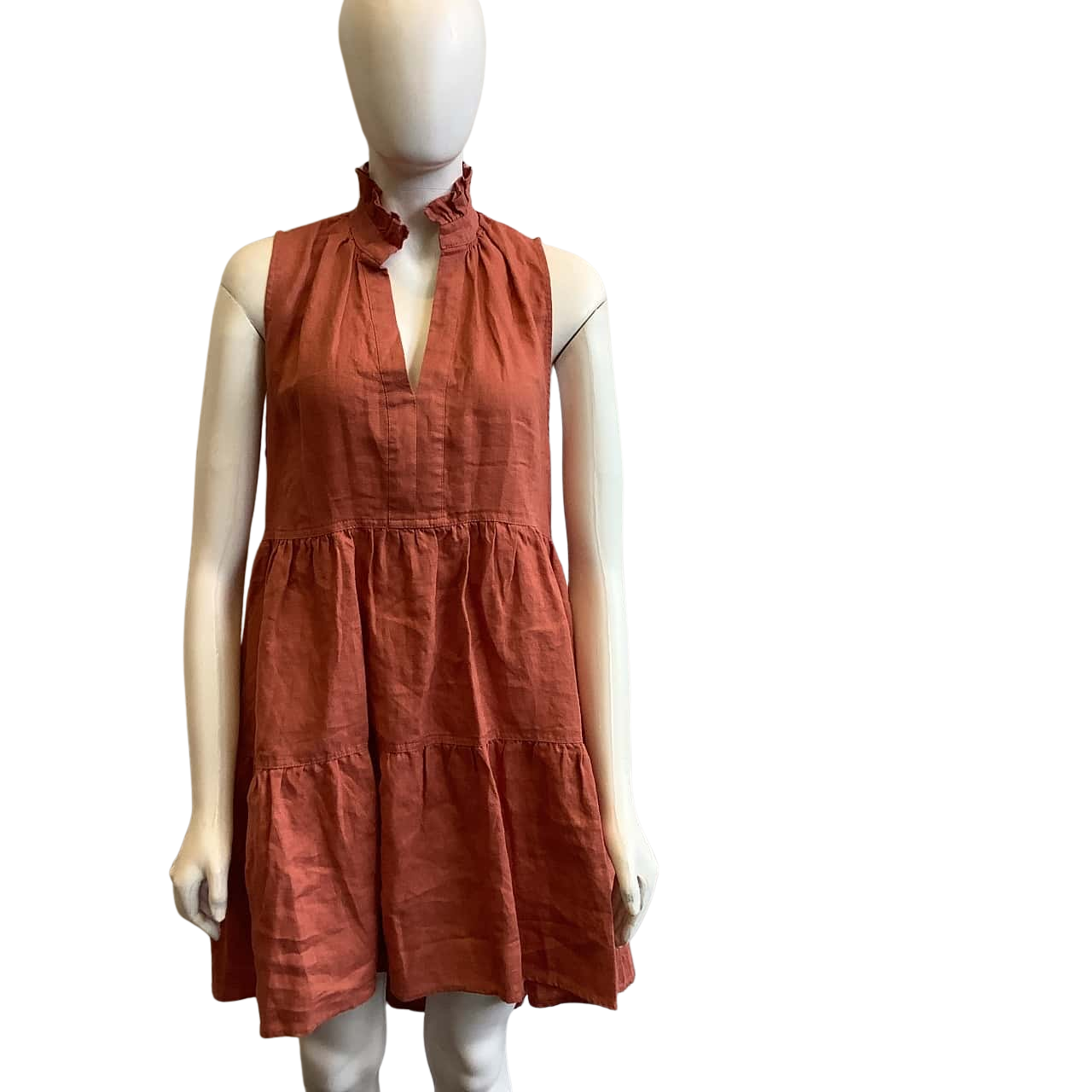 BNWT S/B/ By Saba Women's Size S Lila Linen Mini Dress Strawberry (s)