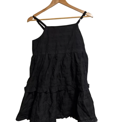 Seed Teen Size 14 Black Plaid Dress