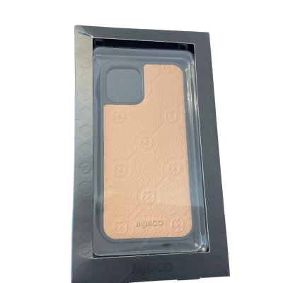 Mimco leather phone case - Almond 