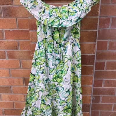 Sportsgirl Womens  Size 8 Casual Dress Floral / Green 