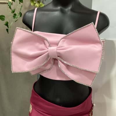 Bianca and Bridgett pink Top with diamanté bow Womens  Size 6 Pink  