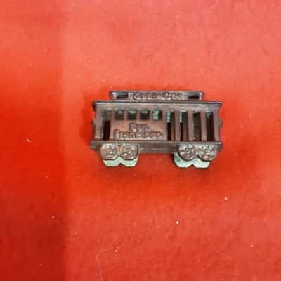 Vintage brass Die cast miniature San Francisco  cable  car