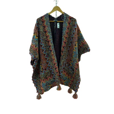 Taking Shape Women's Plus Size Bright Textured Cape 