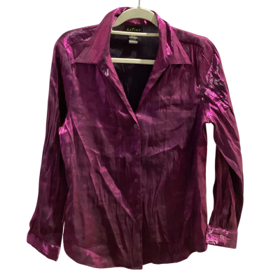 Katies Womens Long Sleeve Shirt Purple Size 16