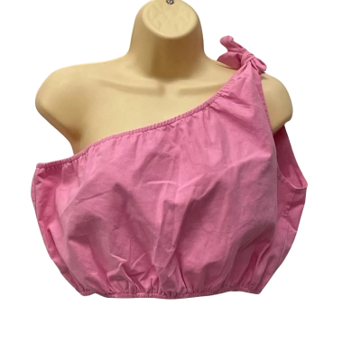 Pink Diamond Womens  Size 10 One Shoulder Crop Top Pink  