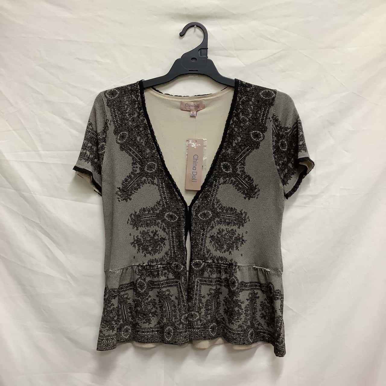 Womens Size XL Black China Doll