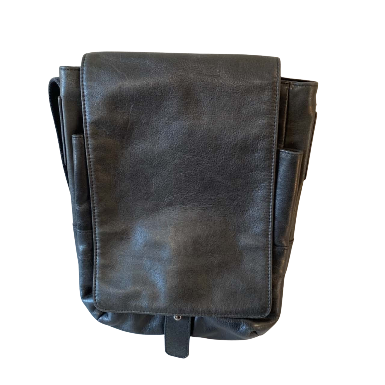 Alan Myerson Women's Black Leather Satchel Bag