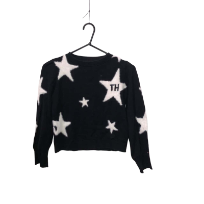 Tommy Hilfiger Kids Black Jumper With White Stars Size 12 / 14