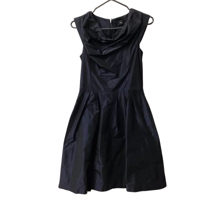 Cue Womens  Size 8 Cocktail Dress Navy Blue F