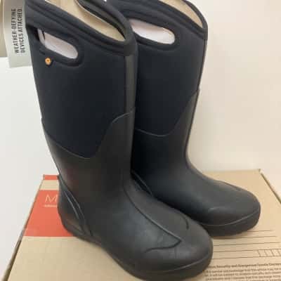 Bogs Womens  Size 37 Black  Gumboot