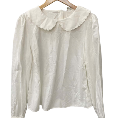 Princess Highway Womens  Size 12 Long Sleeve Top Off White 