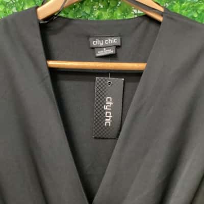 City Chic Womens  Size 16 Cocktail Dress Black  