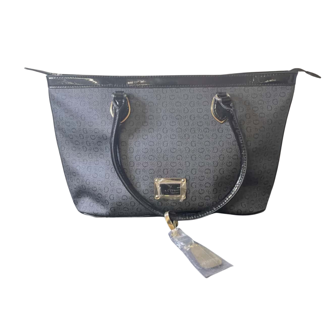 Guess Handbag, Silver & Gold Hardware, External Pocket & Internal