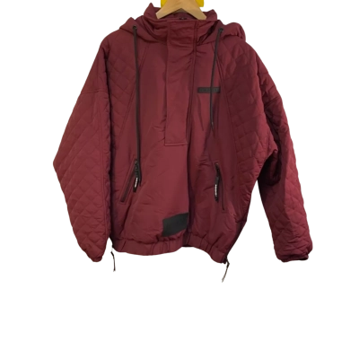 BNWT DXXM Medium Dark Burgundy Quilted Coat