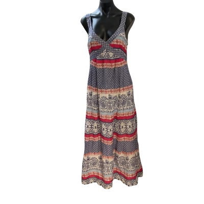 David Lawrence Womens  Size 12 Casual Dress Blue / Pattern 