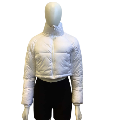 Cotton On Womens Size XXS Puffer Crop Jacket White