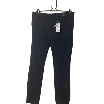 Mens Yd. Size 34 Skinny Leg Pants Navy Blue 