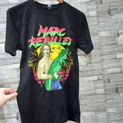  Mens marc rebillet Size S Short Sleeve T-shirt Black  / Green / Yellow 