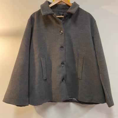 TIRELLI Womens  Size L Winter Coat Black  / Grey 