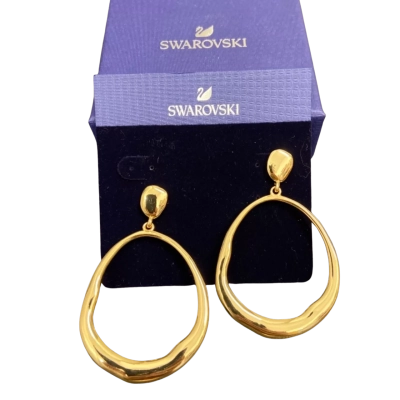 Swarovski Womens Earrings Gold 