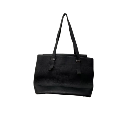 Blue Illusion Leather Handbag Black  