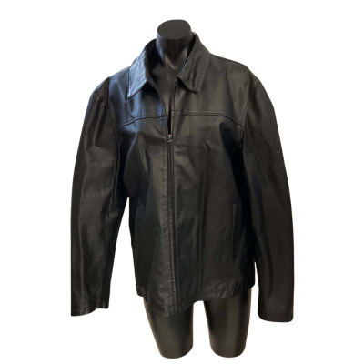 Ponti  Mens  Size L Leather Jacket Black  