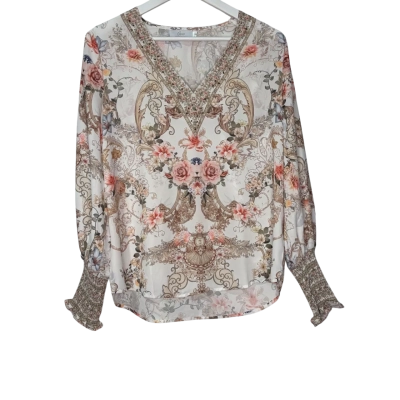  Womens  Size 8 Multicoloured Gems top