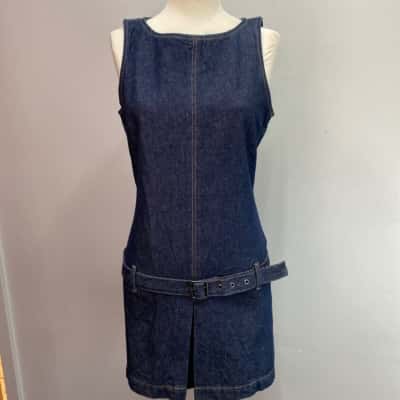 Cotton On Womens  Size 12 Casual Dress / Denim Dress Blue / Navy Blue Original Price $79.99