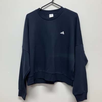 Adidas Unisex  Size L Sweatshirt Navy Blue 