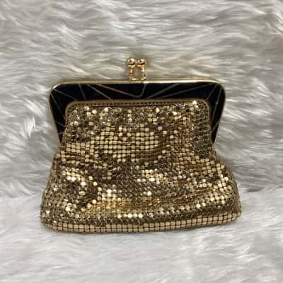  Womens Purse Black  / Gold 