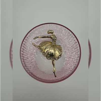 Trifari Gold Tone Ballerina Brooch
