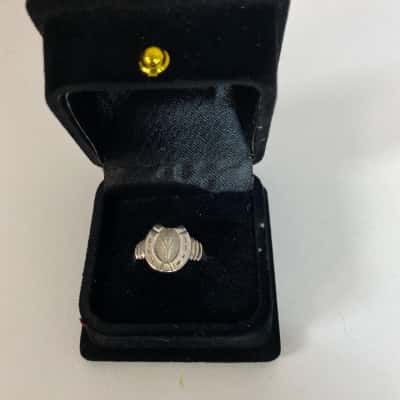 Stamped Stg Sil Horse Shoe Ring 