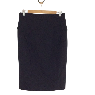 Cue Womens  Size 12 Pencil Skirt Black  