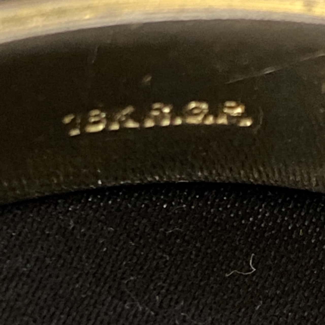 18k RGP hinged bangle (s)