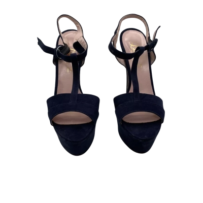 Lolita Milano Size 37 Heels 14cm Navy 