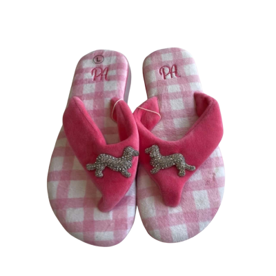 Peter Alexander Size L Flats Checked/Pink BNWT