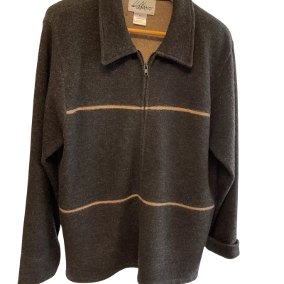  Loffreiel - boiled wool zip jumper - Mens  Size M Black  