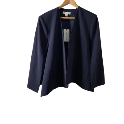Perri Cutten Womens  Size L Blazer Navy Blue 