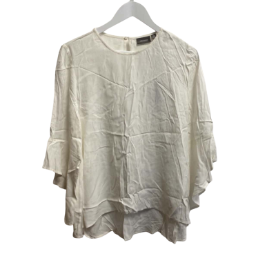 Sussan Womens  Size 16 Long Sleeve Top BRWhite 