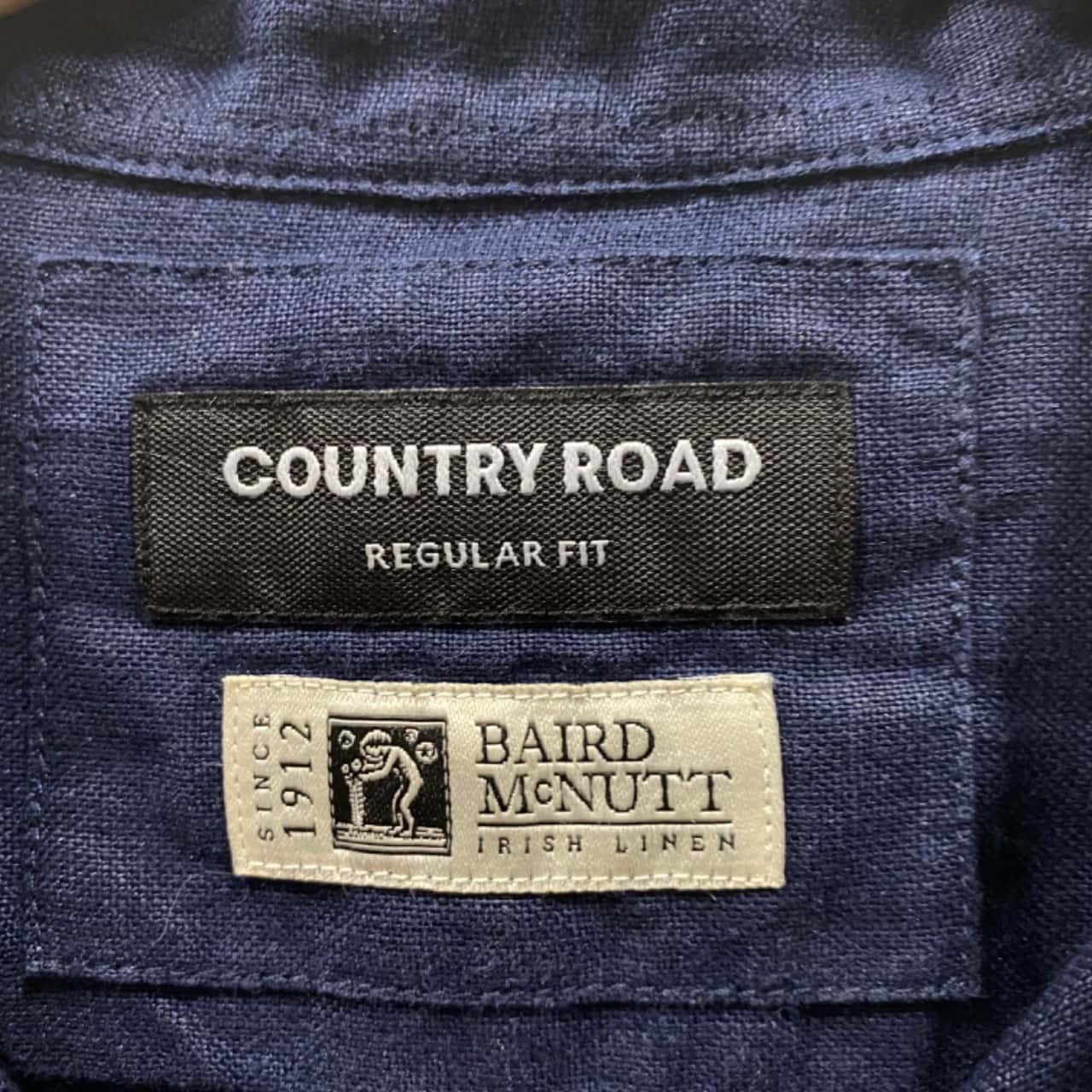 Country Road Navy Blue Linen Shirt 