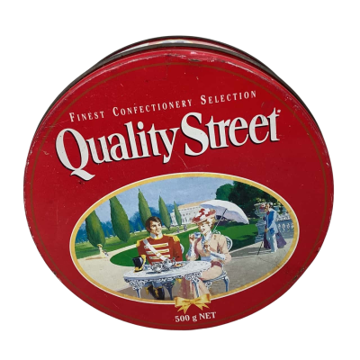 Quality street tin 
