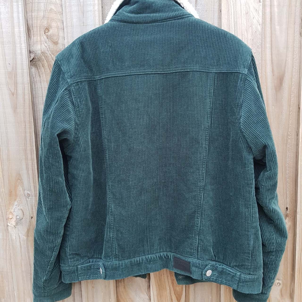 Womens Ghanda forest green cord fur lined jacket(s)